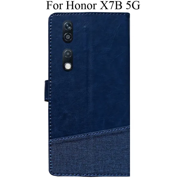 Blue_Premium_Flip_Cover_For_Honor_X7B_5G