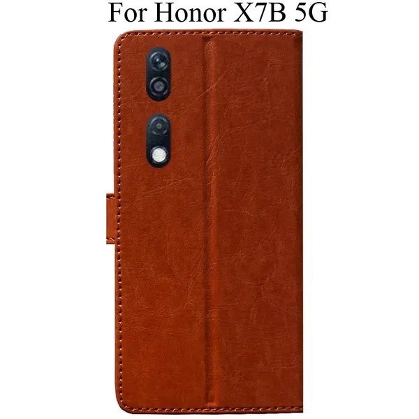 Orange_Premium_Flip_Cover_For_Honor_X7B_5G