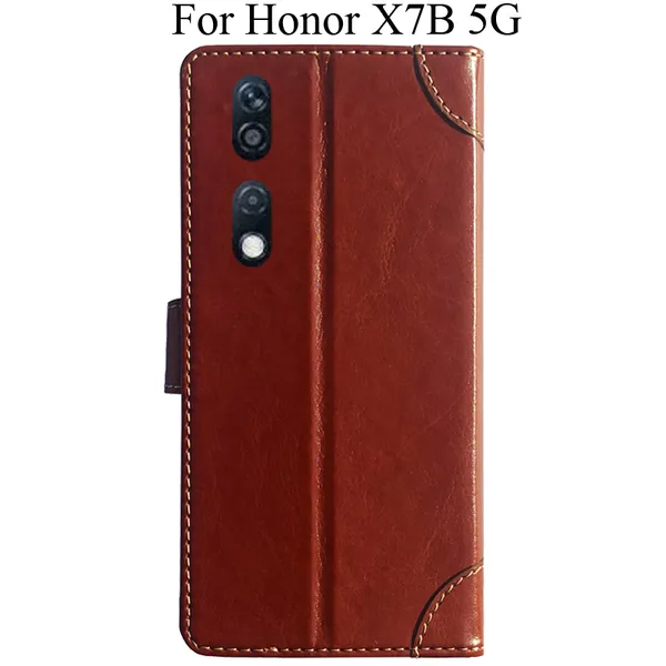 Brown_Premium_Flip_Cover_For_Honor_X7B_5G