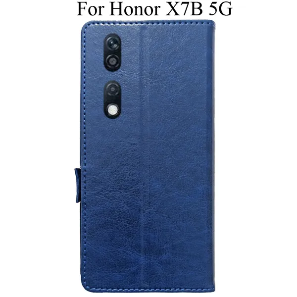 Blue_Premium_Flip_Cover_For_Honor_X7B_5G