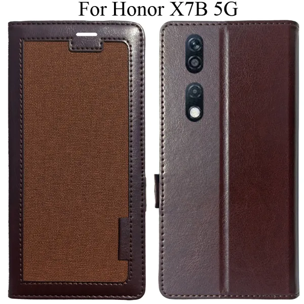 Brown_Premium_Flip_Cover_For_Honor_X7B_5G