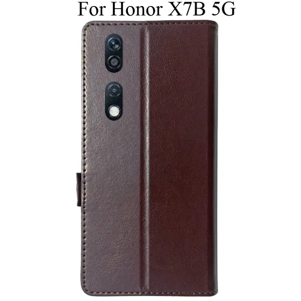 Brown_Premium_Flip_Cover_For_Honor_X7B_5G