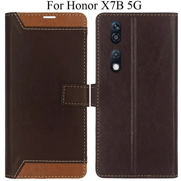 Beige_Premium_Flip_Cover_For_Honor_X7B_5G