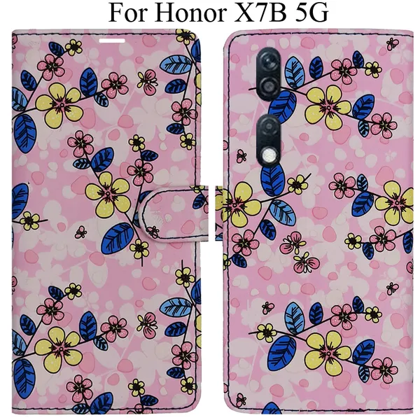 Pink_Premium_Flip_Cover_For_Honor_X7B_5G