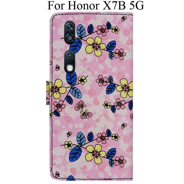 Pink_Premium_Flip_Cover_For_Honor_X7B_5G