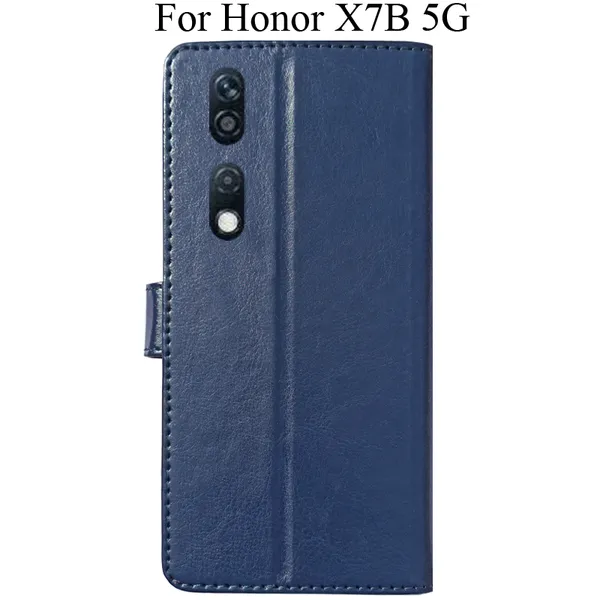Black_Premium_Flip_Cover_For_Honor_X7B_5G