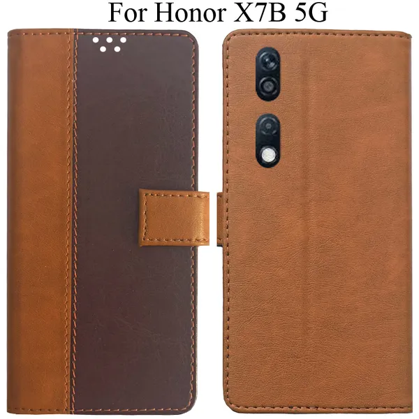 Brown_Premium_Flip_Cover_For_Honor_X7B_5G