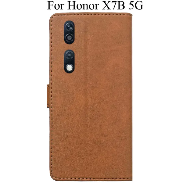 Brown_Premium_Flip_Cover_For_Honor_X7B_5G