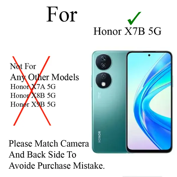 Black_Premium_Flip_Cover_For_Honor_X7B_5G