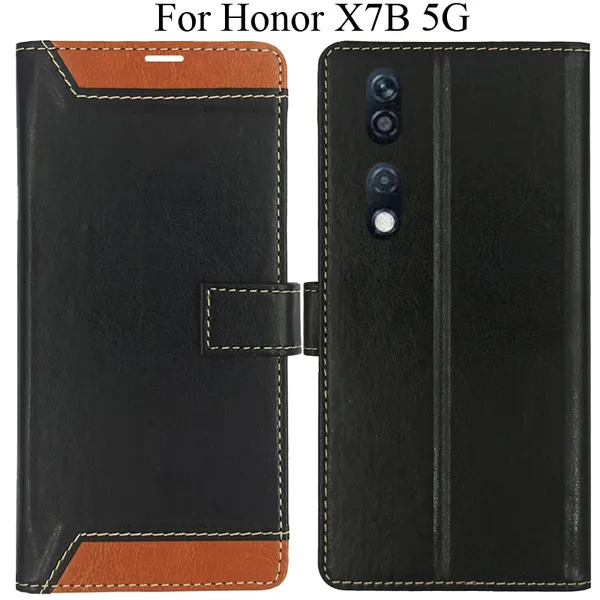 Brown_Premium_Flip_Cover_For_Honor_X7B_5G