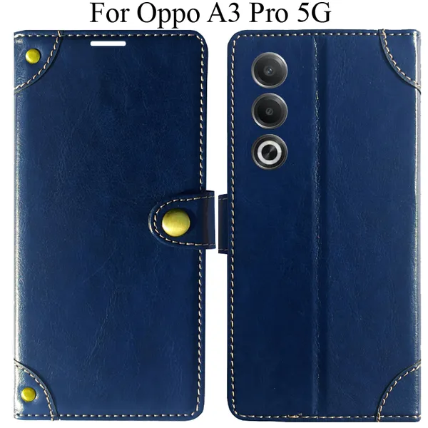 Blue_Premium_Flip_Cover_For_Oppo_A3_Pro_5G