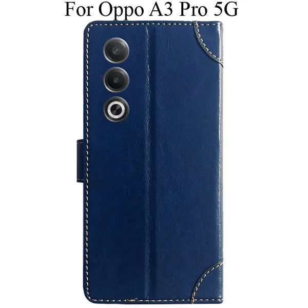 Blue_Premium_Flip_Cover_For_Oppo_A3_Pro_5G
