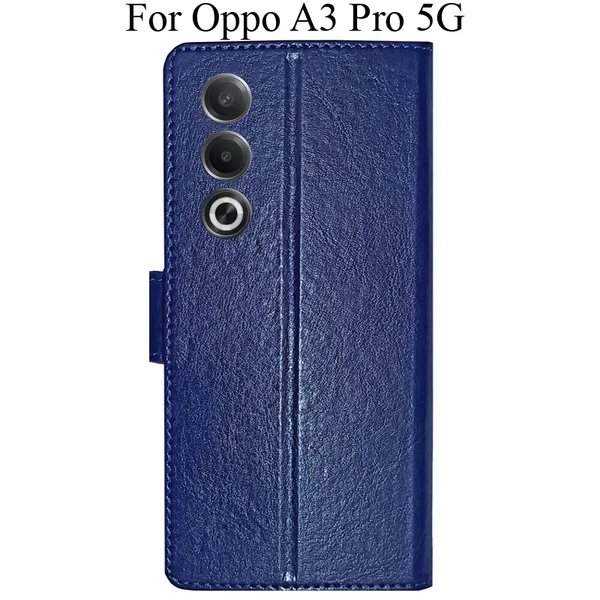 Blue_Premium_Flip_Cover_For_Oppo_A3_Pro_5G