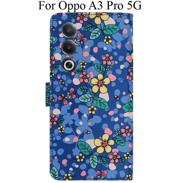 Blue_Premium_Flip_Cover_For_Oppo_A3_Pro_5G