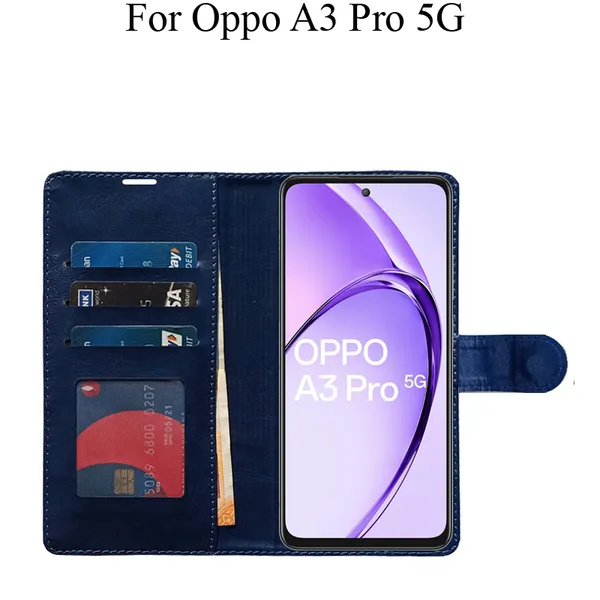 Blue_Premium_Flip_Cover_For_Oppo_A3_Pro_5G