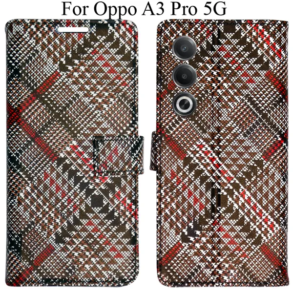 Red_Premium_Flip_Cover_For_Oppo_A3_Pro_5G