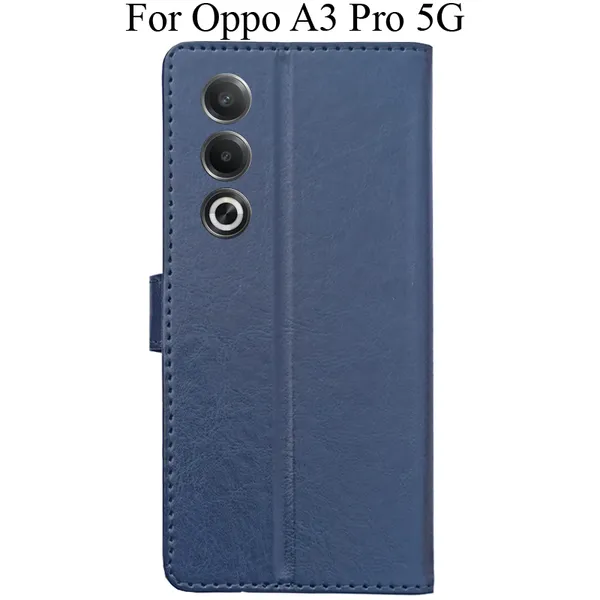 Blue_Premium_Flip_Cover_For_Oppo_A3_Pro_5G