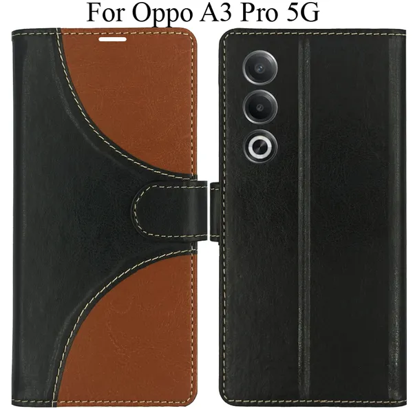 Black_Premium_Flip_Cover_For_Oppo_A3_Pro_5G