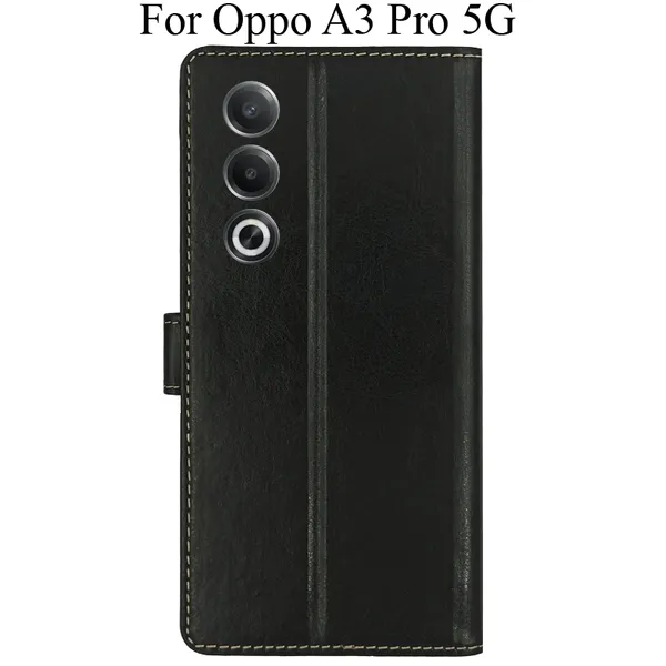 Brown_Premium_Flip_Cover_For_Oppo_A3_Pro_5G