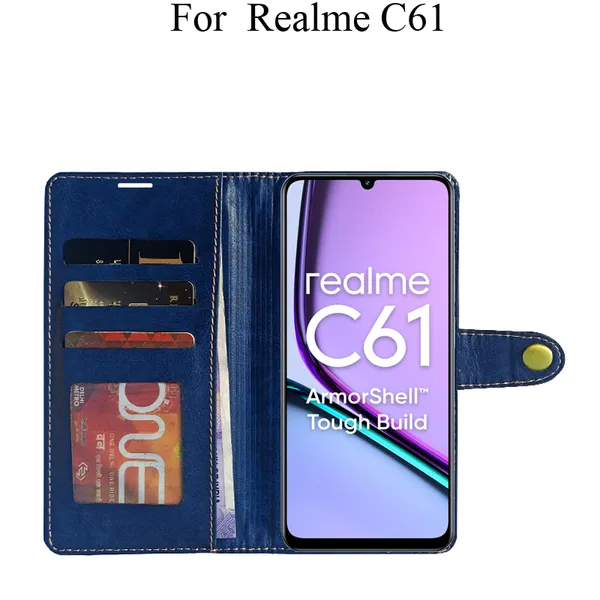 Blue_Premium_Flip_Cover_For_Realme_C61,_Realme_C61_4G