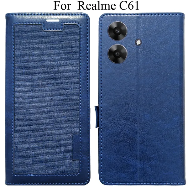 Blue_Premium_Flip_Cover_For_Realme_C61,_Realme_C61_4G