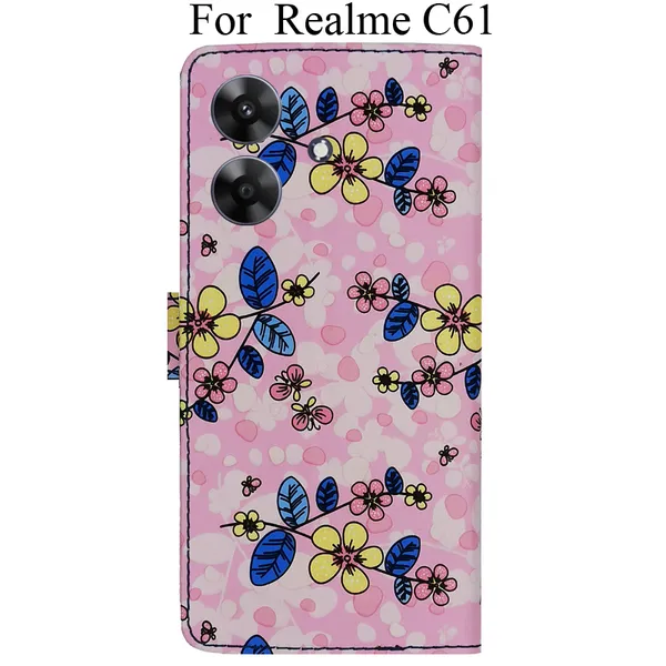Pink_Premium_Flip_Cover_For_Realme_C61,_Realme_C61_4G