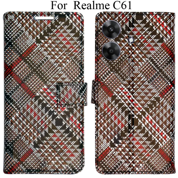 Red_Premium_Flip_Cover_For_Realme_C61,_Realme_C61_4G