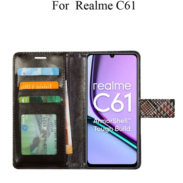 Red_Premium_Flip_Cover_For_Realme_C61,_Realme_C61_4G