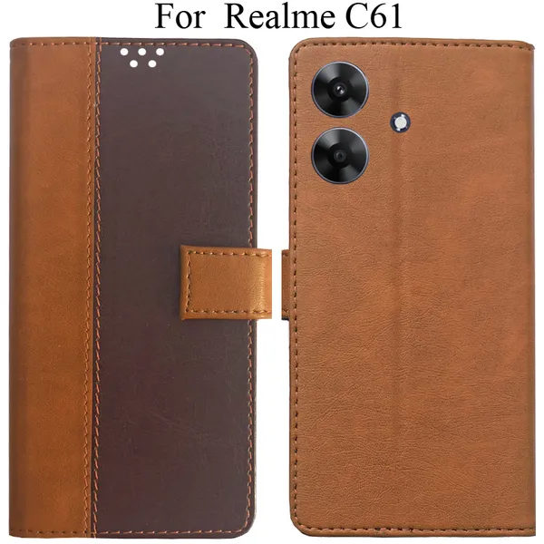 Brown_Premium_Flip_Cover_For_Realme_C61,_Realme_C61_4G