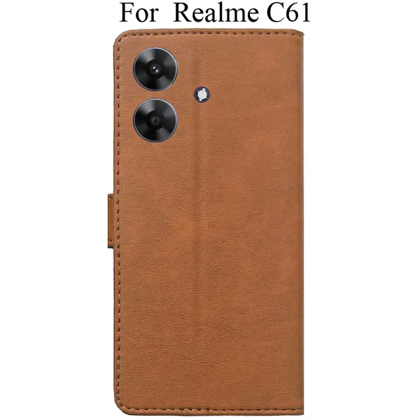 Brown_Premium_Flip_Cover_For_Realme_C61,_Realme_C61_4G