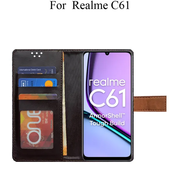 Brown_Premium_Flip_Cover_For_Realme_C61,_Realme_C61_4G