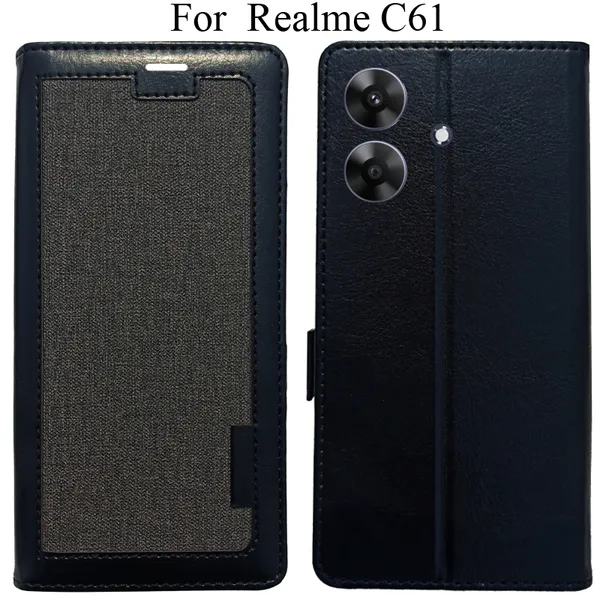 Black_Premium_Flip_Cover_For_Realme_C61,_Realme_C61_4G
