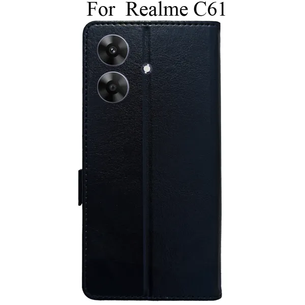 Black_Premium_Flip_Cover_For_Realme_C61,_Realme_C61_4G