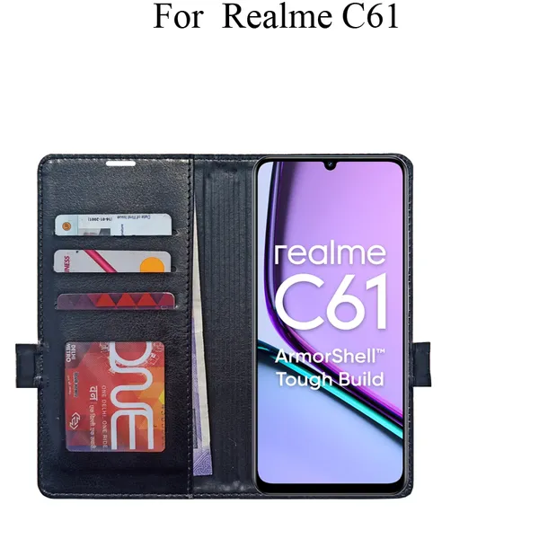 Black_Premium_Flip_Cover_For_Realme_C61,_Realme_C61_4G