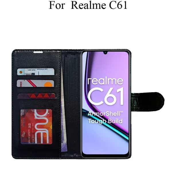 Black_Premium_Flip_Cover_For_Realme_C61,_Realme_C61_4G
