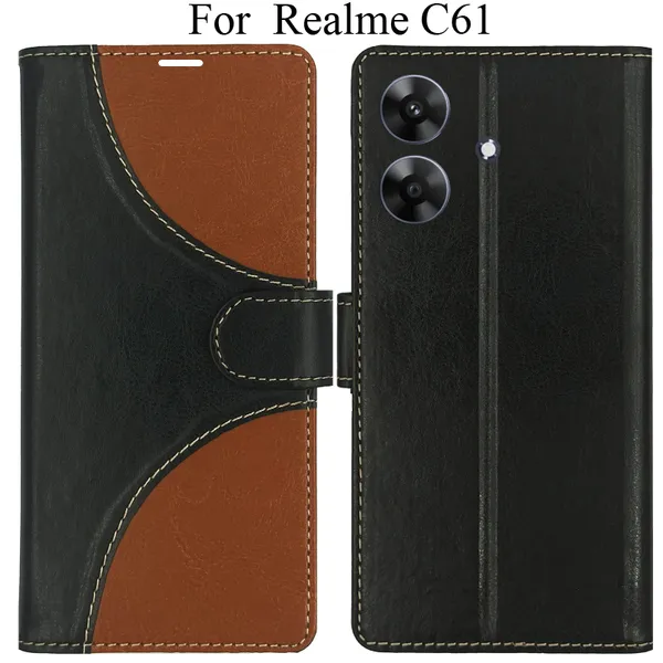 Black_Premium_Flip_Cover_For_Realme_C61,_Realme_C61_4G
