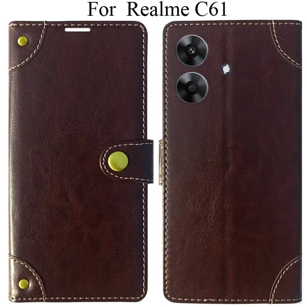 Beige_Premium_Flip_Cover_For_Realme_C61,_Realme_C61_4G