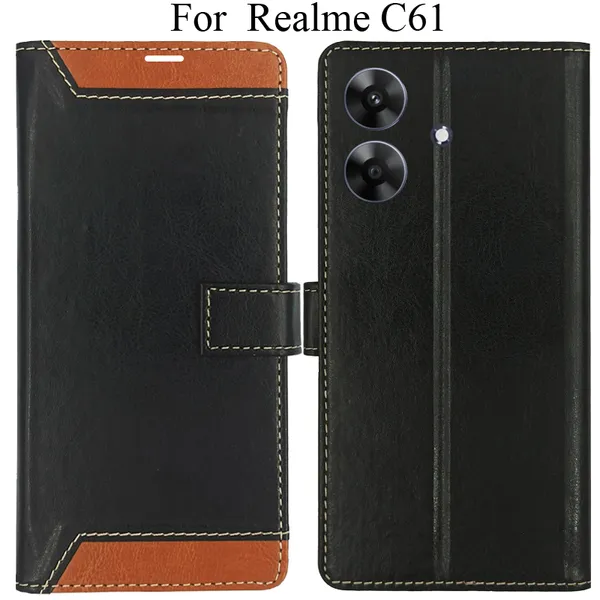 Brown_Premium_Flip_Cover_For_Realme_C61,_Realme_C61_4G