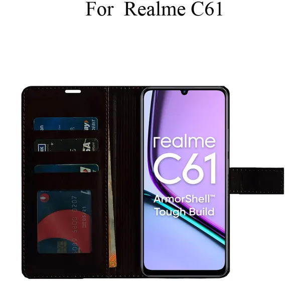 Brown_Premium_Flip_Cover_For_Realme_C61,_Realme_C61_4G