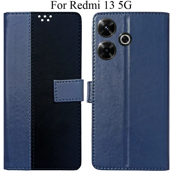 Black_Premium_Flip_Cover_For_Redmi_13_5G