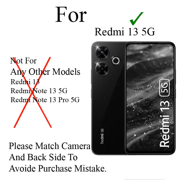 Brown_Premium_Flip_Cover_For_Redmi_13_5G