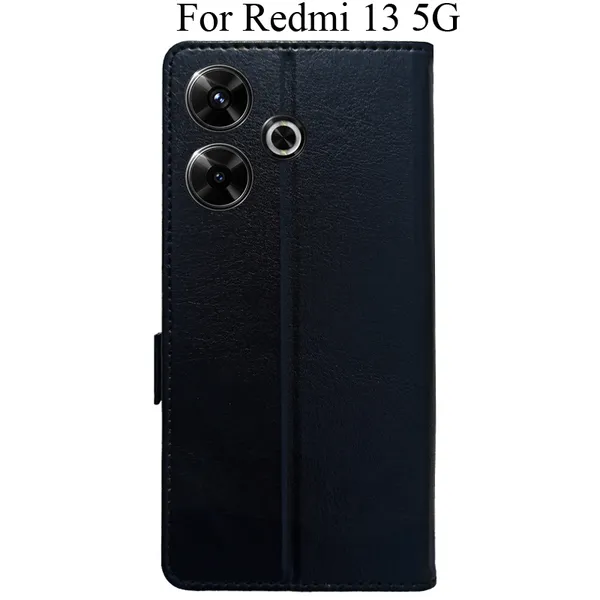 Black_Premium_Flip_Cover_For_Redmi_13_5G