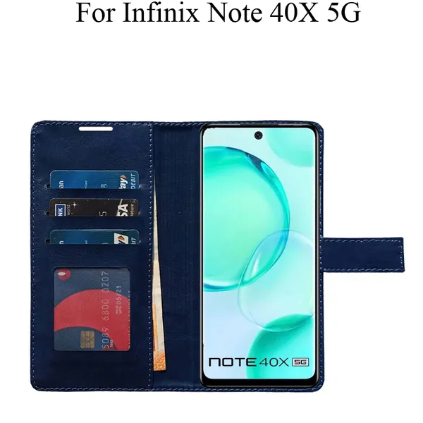 Blue_Premium_Flip_Cover_For_Infinix_Note_40X_5G