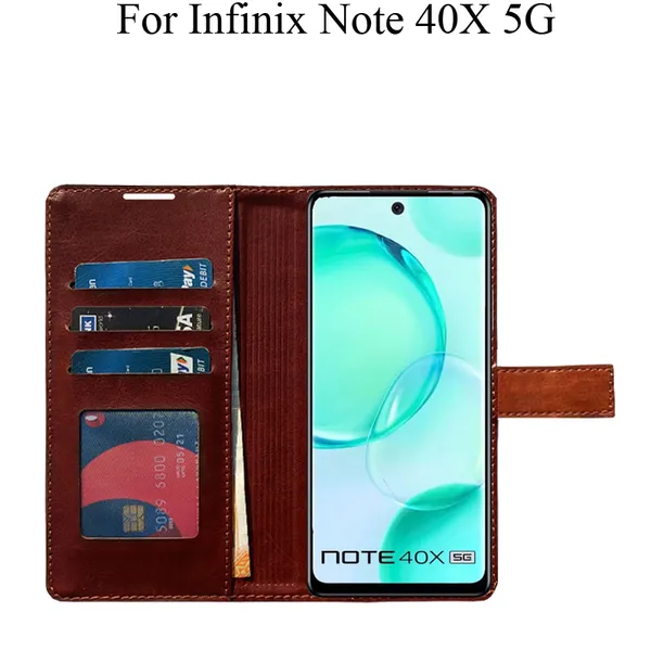 Orange_Premium_Flip_Cover_For_Infinix_Note_40X_5G