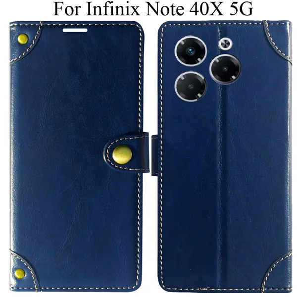 Blue_Premium_Flip_Cover_For_Infinix_Note_40X_5G