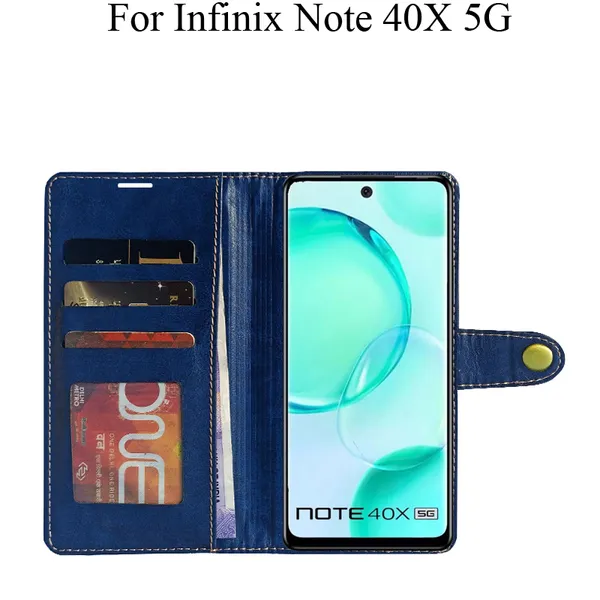 Blue_Premium_Flip_Cover_For_Infinix_Note_40X_5G