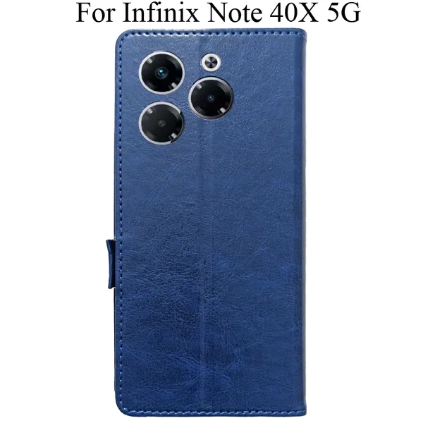 Blue_Premium_Flip_Cover_For_Infinix_Note_40X_5G