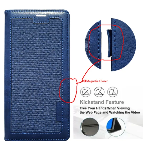 Blue_Premium_Flip_Cover_For_Infinix_Note_40X_5G