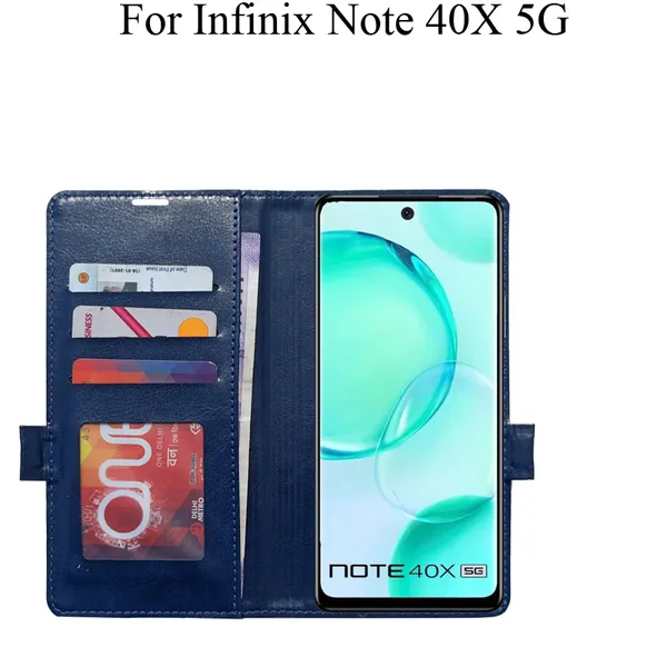 Blue_Premium_Flip_Cover_For_Infinix_Note_40X_5G