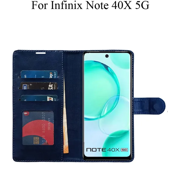 Blue_Premium_Flip_Cover_For_Infinix_Note_40X_5G